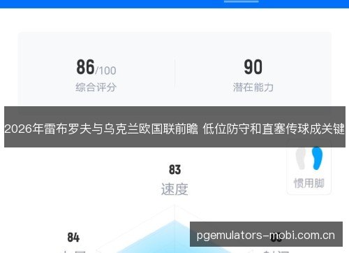 2026年雷布罗夫与乌克兰欧国联前瞻 低位防守和直塞传球成关键 2026年雷布罗夫与乌克兰欧国联前瞻 低位防守和直塞传球成关键